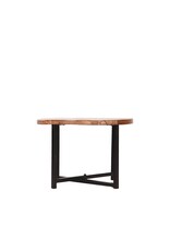 LABEL51 LABEL51 Bijzettafel Dex - Rough - Mangohout - Rond - 60 cm