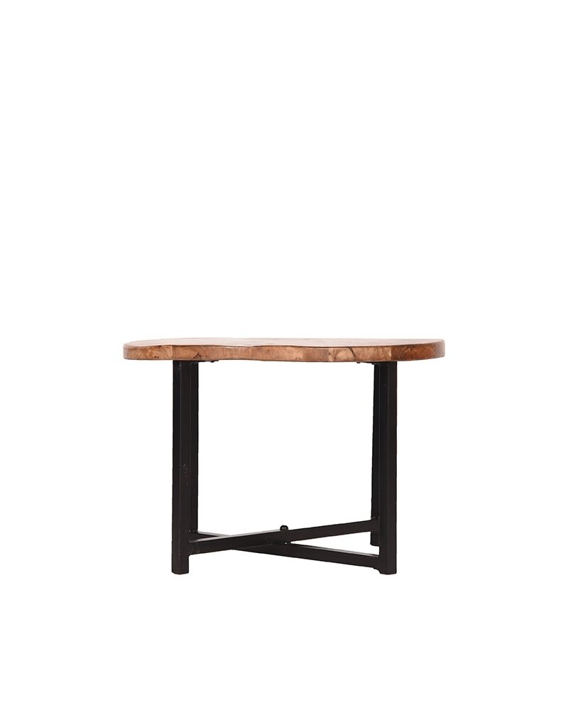 LABEL51 LABEL51 Bijzettafel Dex - Rough - Mangohout - Rond - 60 cm