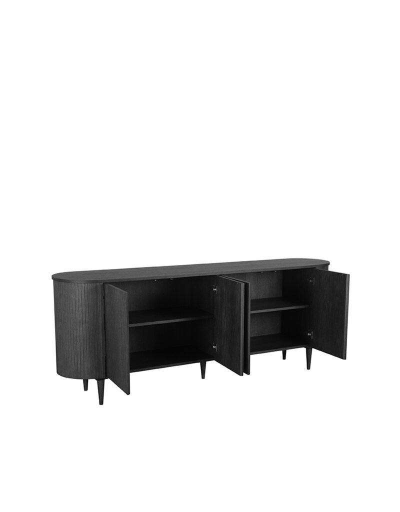 Damn LABEL51 Dressoir Oliva - Zwart - Eiken - 220 cm
