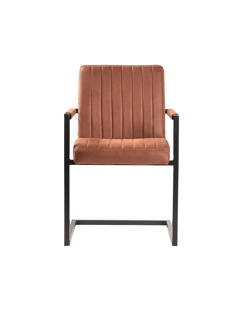 LABEL51 LABEL51 Eetkamerstoel Milo - Cognac - Microfiber
