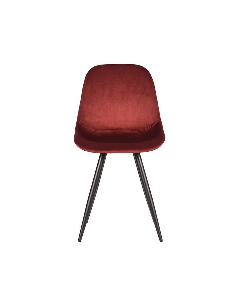 LABEL51 LABEL51 Eetkamerstoel Capri - Rood - Fluweel