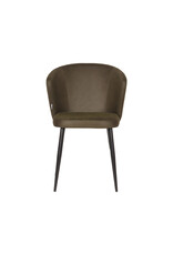 LABEL51 LABEL51 Eetkamerstoel Wave - Army green - Microfiber