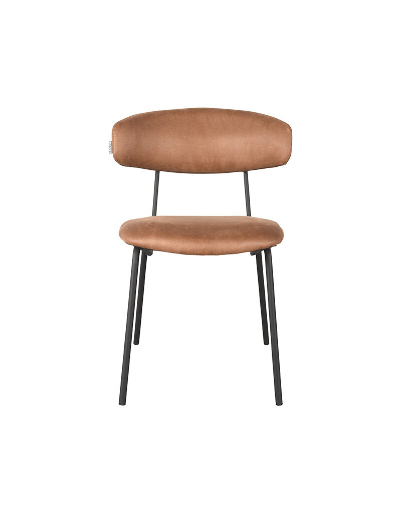 LABEL51 LABEL51 Eetkamerstoel Zack - Cognac - Microfiber