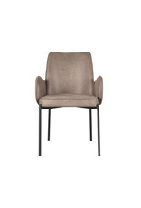 LABEL51 LABEL51 Eetkamerstoel Joni - Taupe - Microfiber