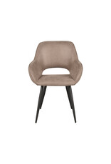 LABEL51 LABEL51 Eetkamerstoel Fer - Taupe - Micro Suede