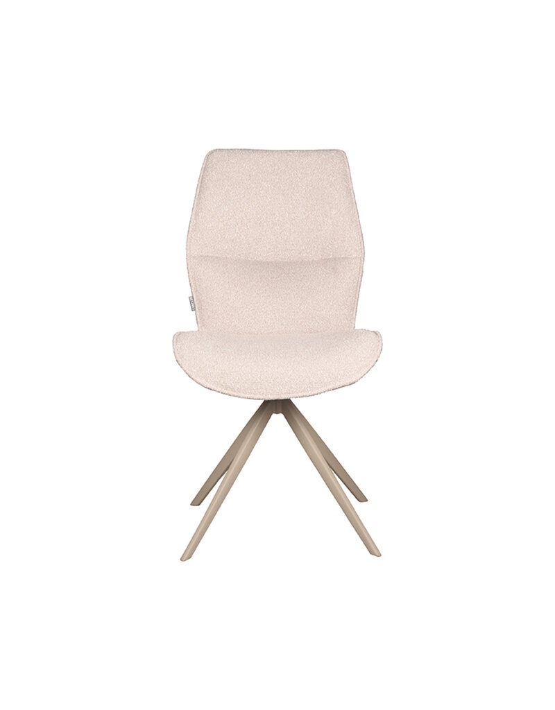 LABEL51 LABEL51 Eetkamerstoel Comfy - Naturel - Boucle - Taupe Onderstel