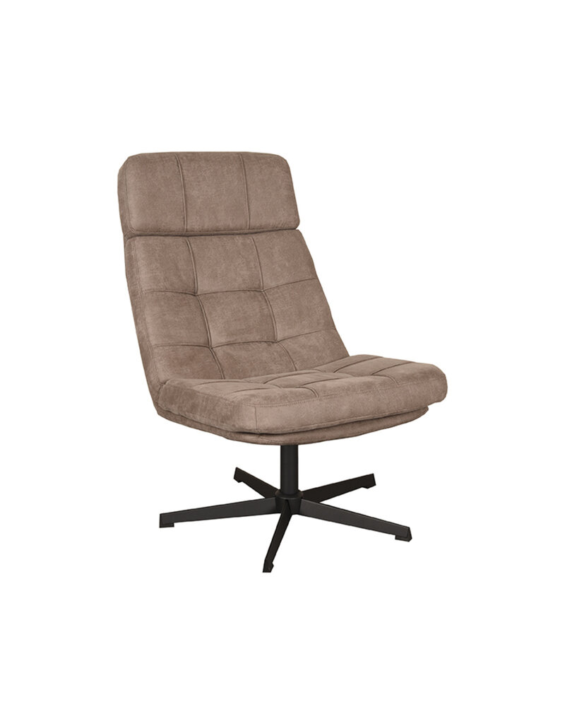LABEL51 LABEL51 Fauteuil Alvar - Taupe - Micro Suede