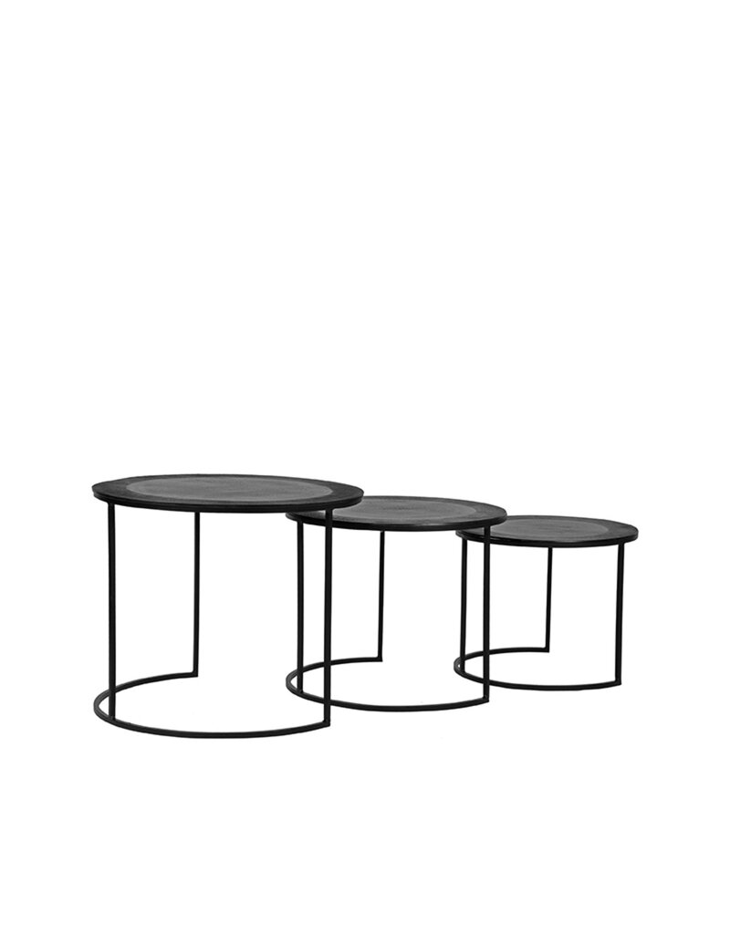 LABEL51 LABEL51 Salontafel Set Tres - Zwart - Metaal
