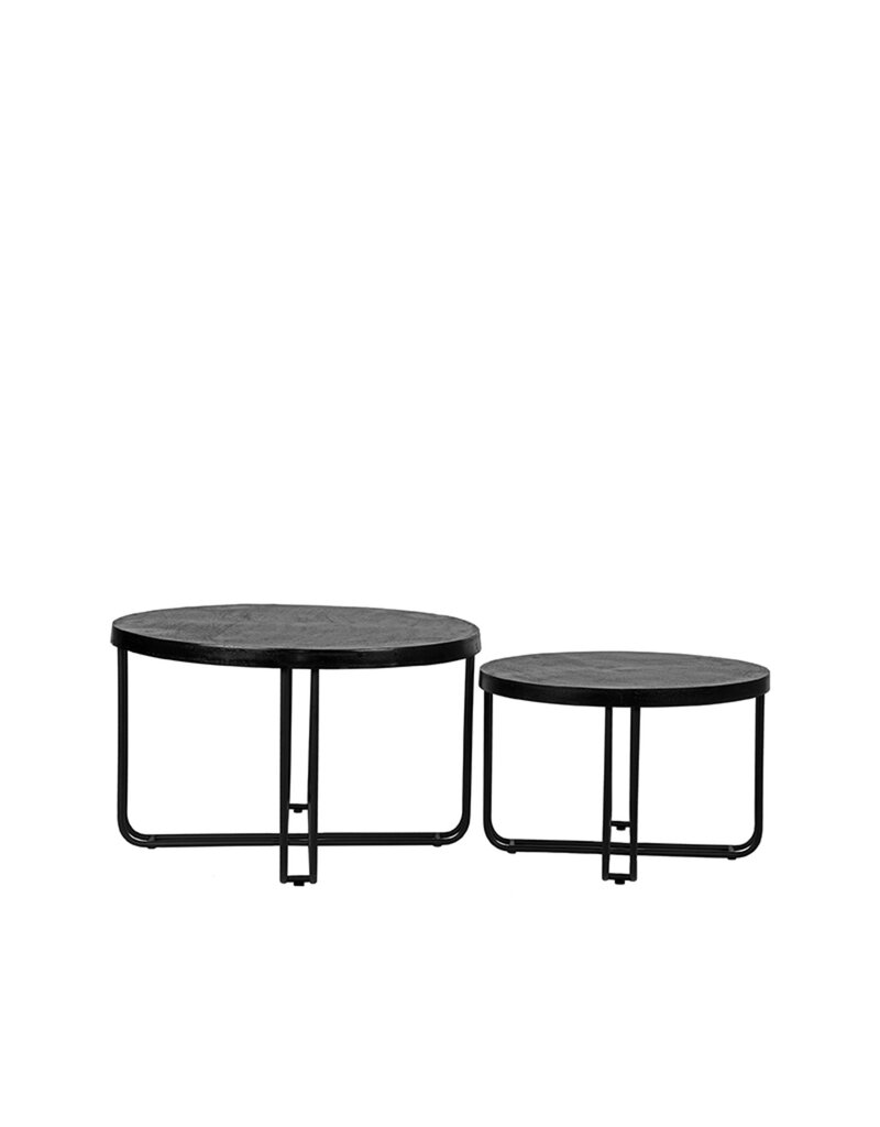 LABEL51 LABEL51 Salontafel Set Brute - Zwart - Metaal
