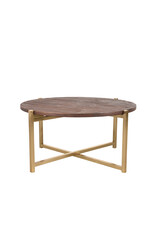 LABEL51 LABEL51 Salontafel Dox - Goud - Mangohout - Goud Onderstel