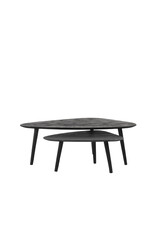 LABEL51 LABEL51 Salontafel Set Rock - Zwart - Mangohout