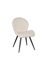 Damn LABEL51 Eetkamerstoel Sam - Wit - Boucle - Copy - Copy