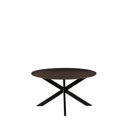 LABEL51 LABEL51 Eetkamertafel Otis - Espresso - Mangohout - 130 cm - Rond