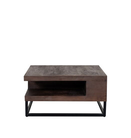 LABEL51 LABEL51 Salontafel Cube - Espresso - Mangohout