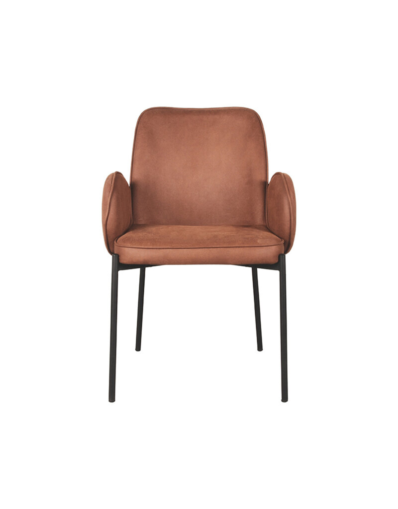 LABEL51 LABEL51 Eetkamerstoel Jari - Cognac - Microfiber