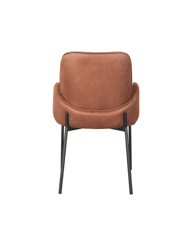 LABEL51 LABEL51 Eetkamerstoel Jari - Cognac - Microfiber
