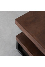 LABEL51 LABEL51 Salontafel Cube - Espresso - Mangohout