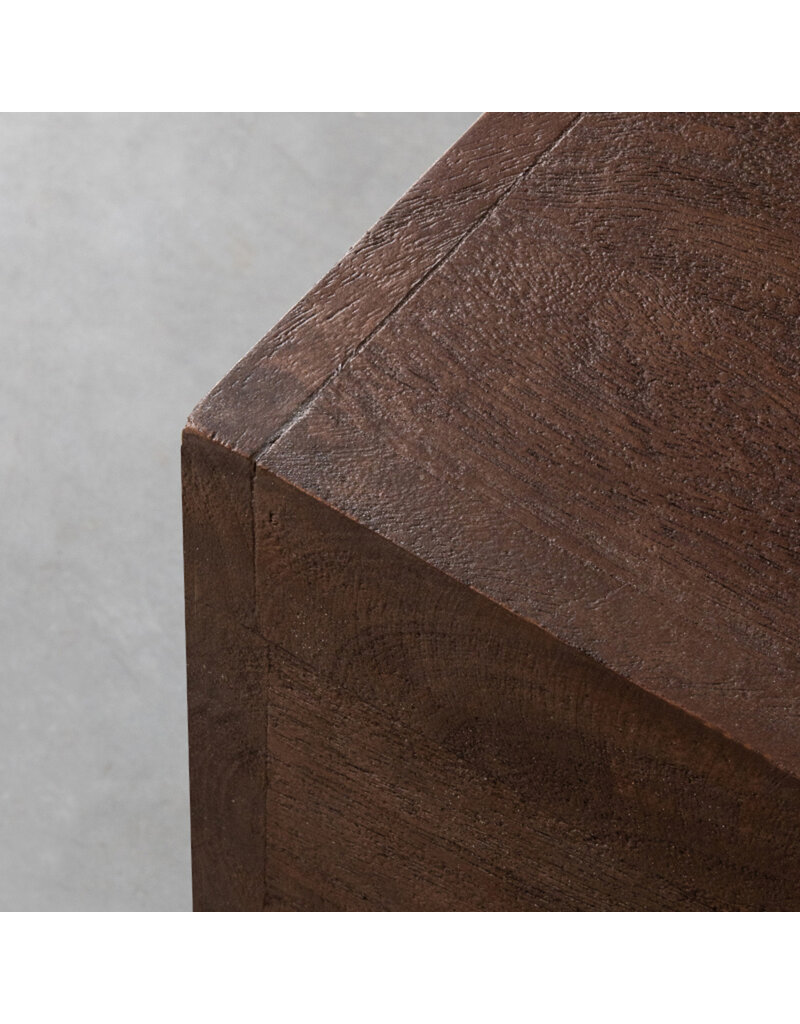 LABEL51 LABEL51 Salontafel Cube - Espresso - Mangohout
