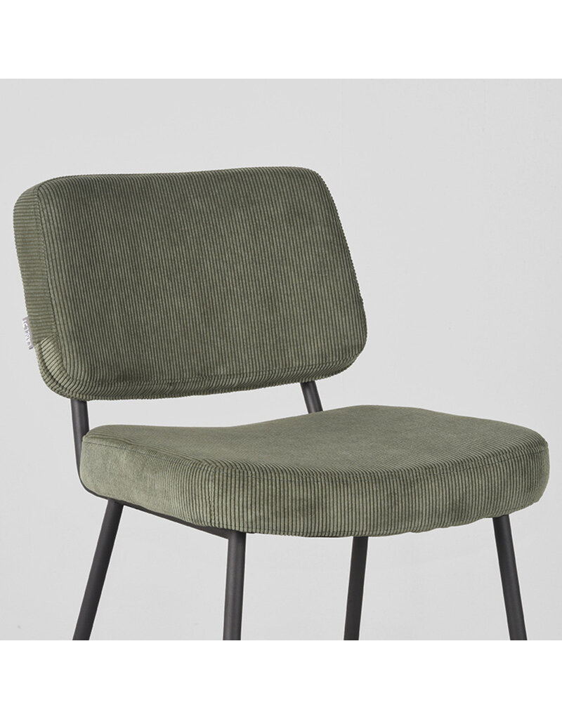 LABEL51 LABEL51 Barkruk Noah - Antraciet - Microfiber - Zithoogte 65