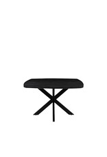 LABEL51 Eetkamertafel Blake - Zwart - Mangohout - 130x130 cm