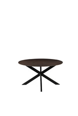 LABEL51 Eetkamertafel Otis - Espresso - Mangohout - 140 cm - Rond