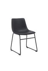 LABEL51 Eetkamerstoel Risto - Zwart - PU-Leder