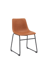 LABEL51 Eetkamerstoel Risto - Cognac - PU-Leder