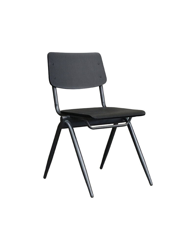 LABEL51 Eetkamerstoel Solid - Zwart - Hout