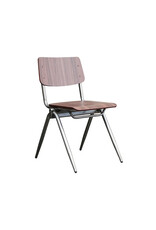 LABEL51 Eetkamerstoel Solid - Donkerbruin - Hout