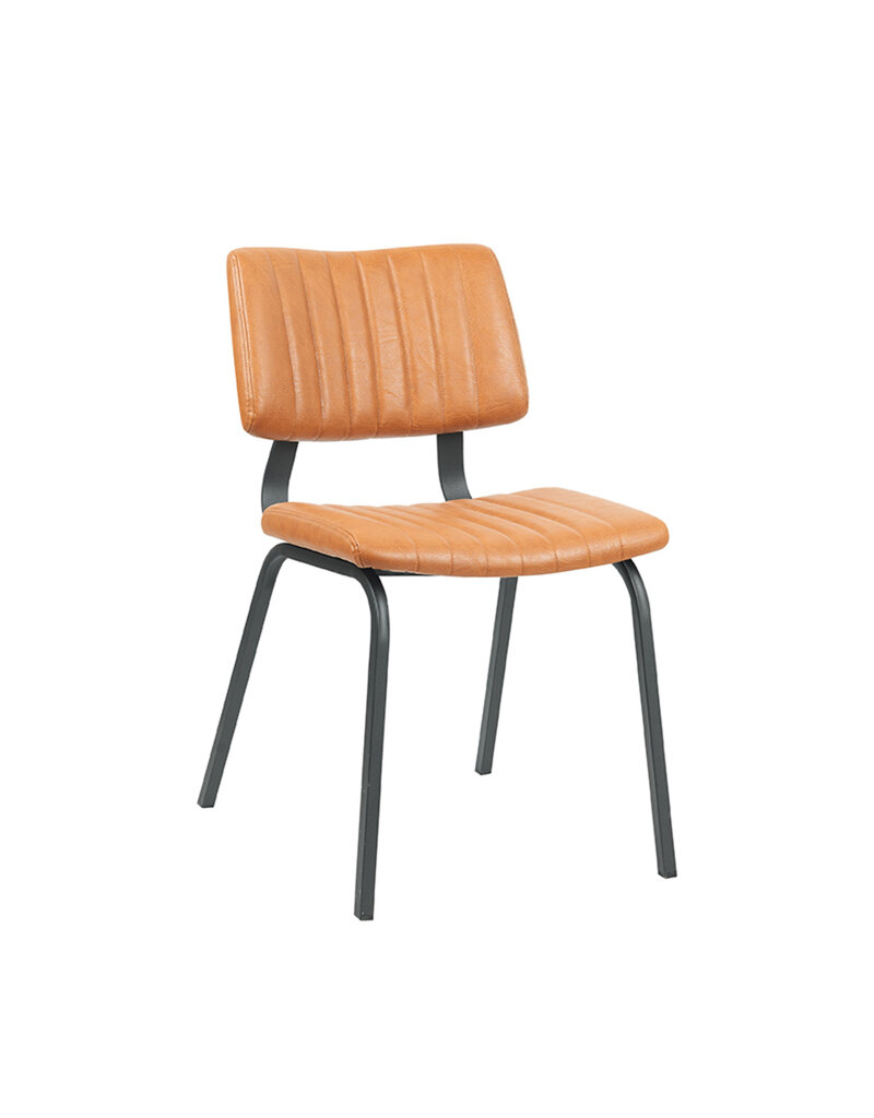 LABEL51 Eetkamerstoel Gusto - Cognac - PU-Leder