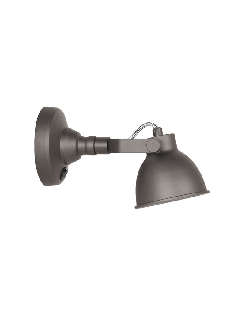 LABEL51 LABEL51 Wandlamp Bow - Grijs - Metaal - M