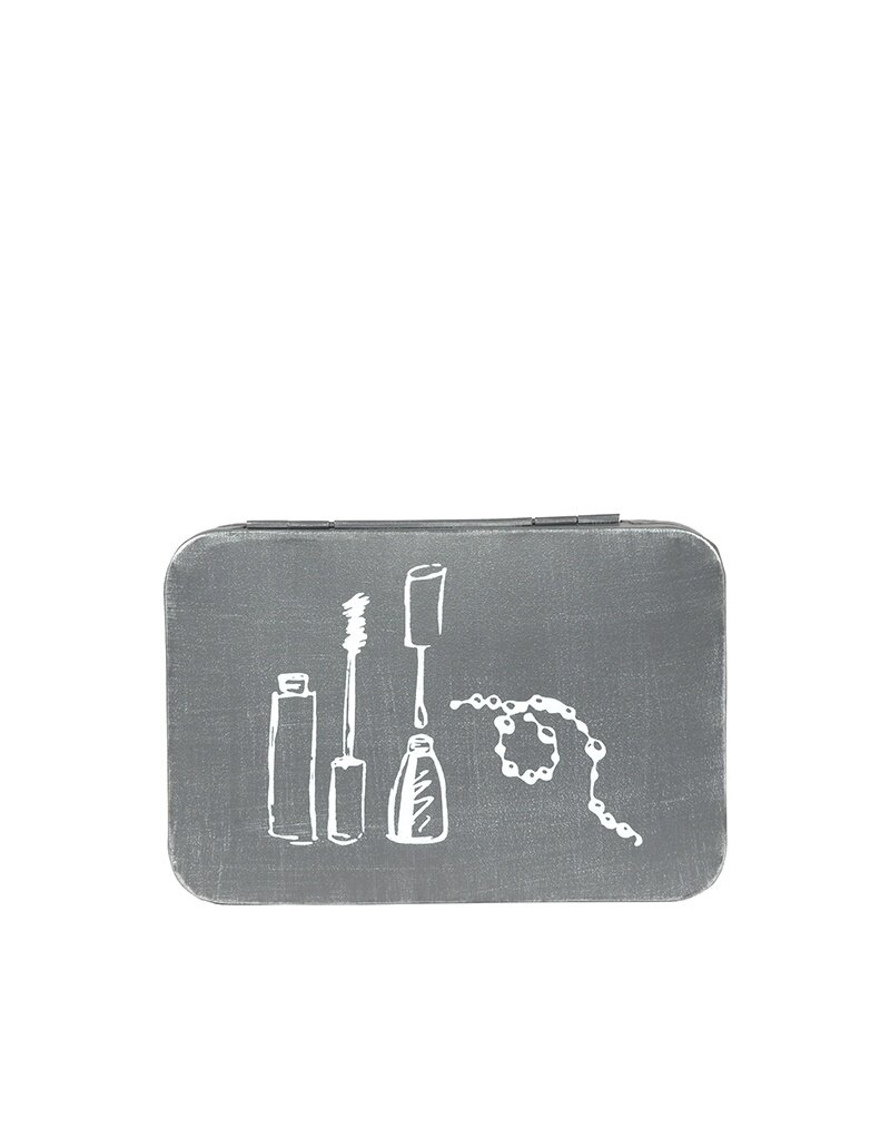 LABEL51 LABEL51 Make-Up opbergkist - Grijs - Metaal