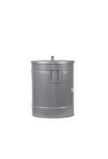 LABEL51 LABEL51 Wasmand - Grijs - Metaal - M