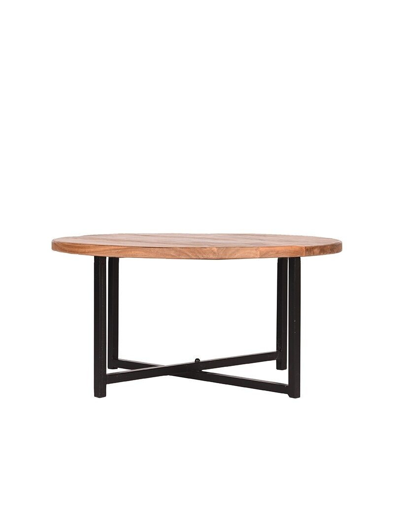 LABEL51 LABEL51 Salontafel Dex - Rough - Mangohout - Rond - 80 cm