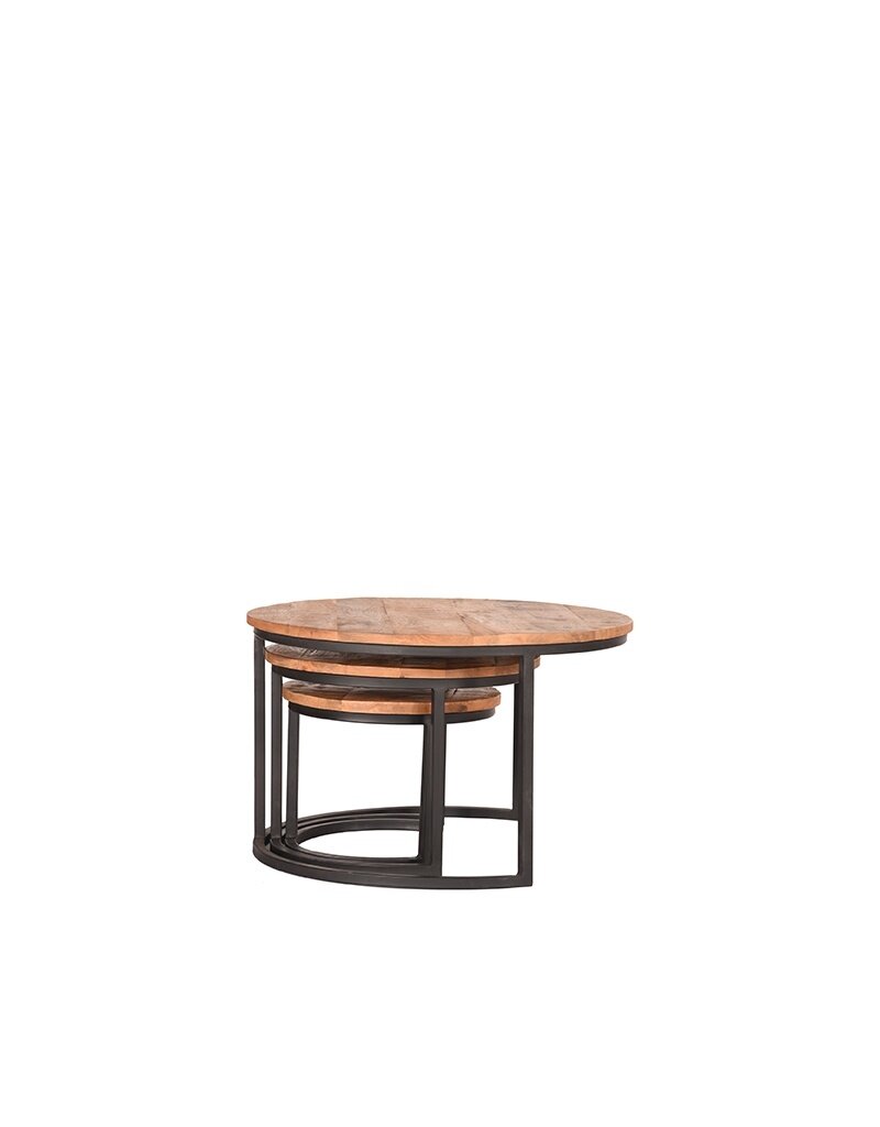 LABEL51 LABEL51 Salontafel Set Triplet - Rough - Mangohout