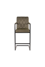 LABEL51 LABEL51 Barkruk Denmark - Army green - Microfiber - Zithoogte 65