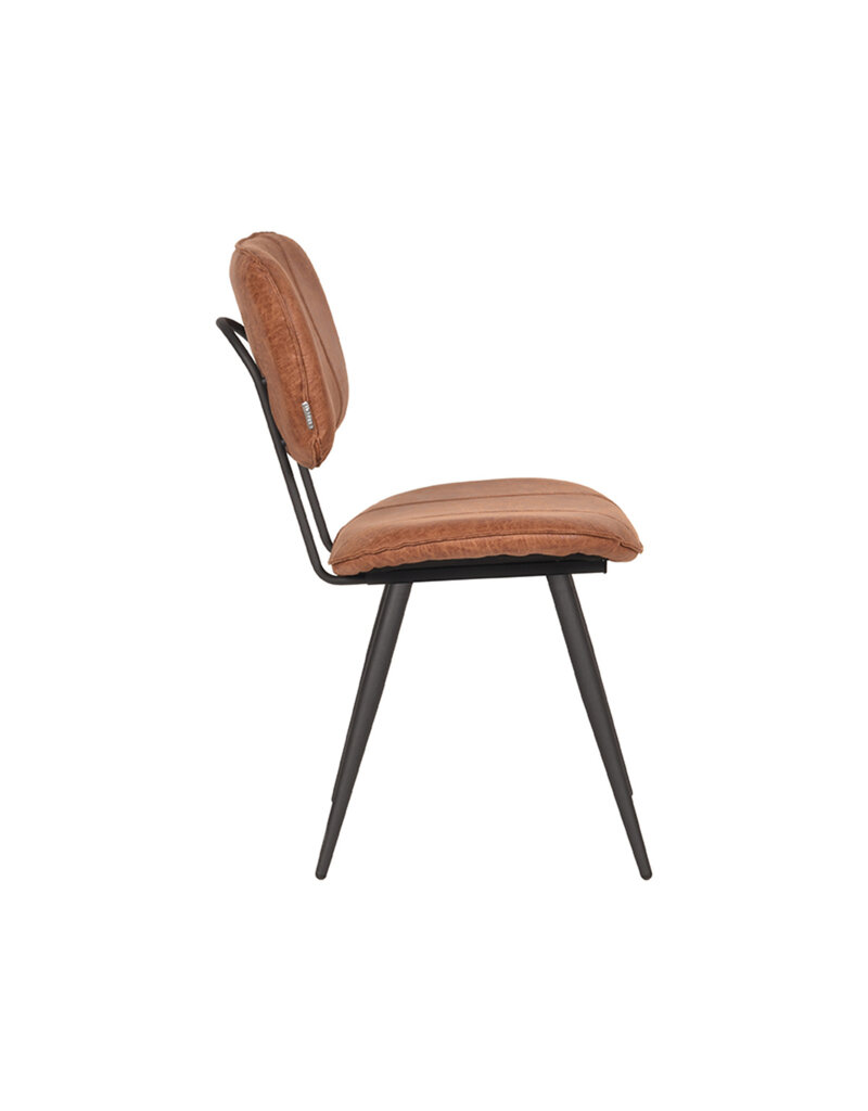 LABEL51 LABEL51 Eetkamerstoel Fos - Cognac - Leder