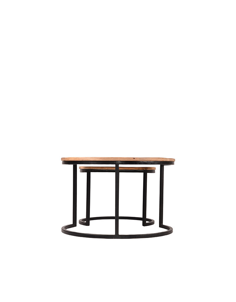 LABEL51 LABEL51 Salontafel Set Double - Rough - Mangohout