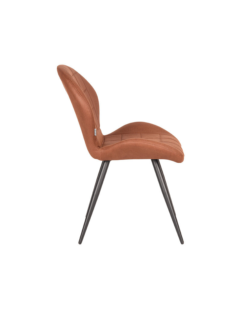LABEL51 LABEL51 Eetkamerstoel Sil - Cognac - Microfiber
