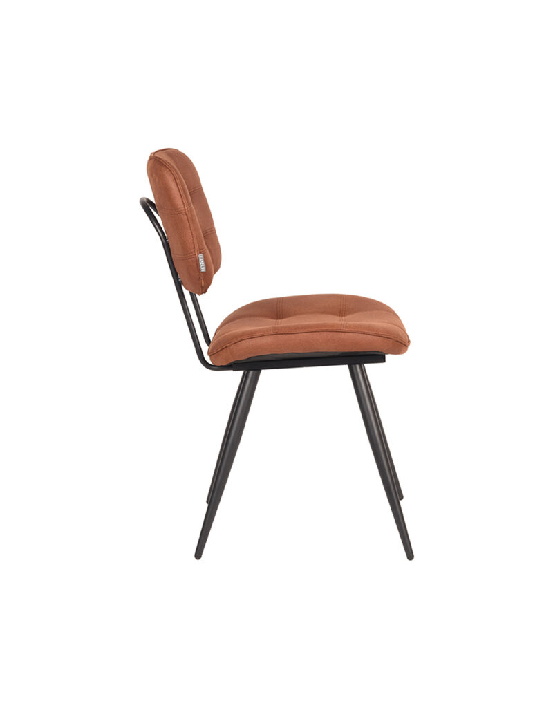 LABEL51 LABEL51 Eetkamerstoel Gus - Cognac - Microfiber