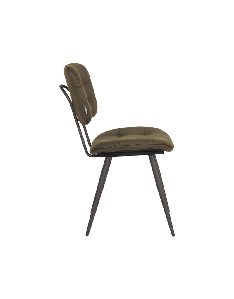 LABEL51 LABEL51 Eetkamerstoel Gus - Army green - Microfiber
