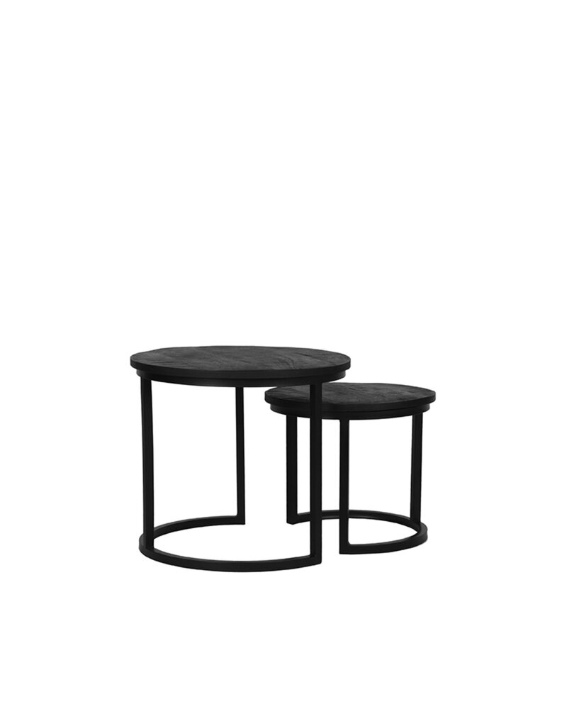 LABEL51 LABEL51 Salontafel Duo - Zwart - Mangohout