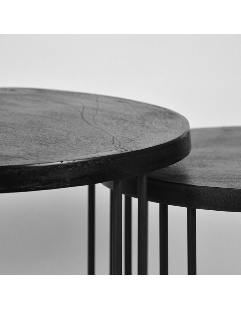 LABEL51 LABEL51 Salontafel Set Brute - Zwart - Metaal