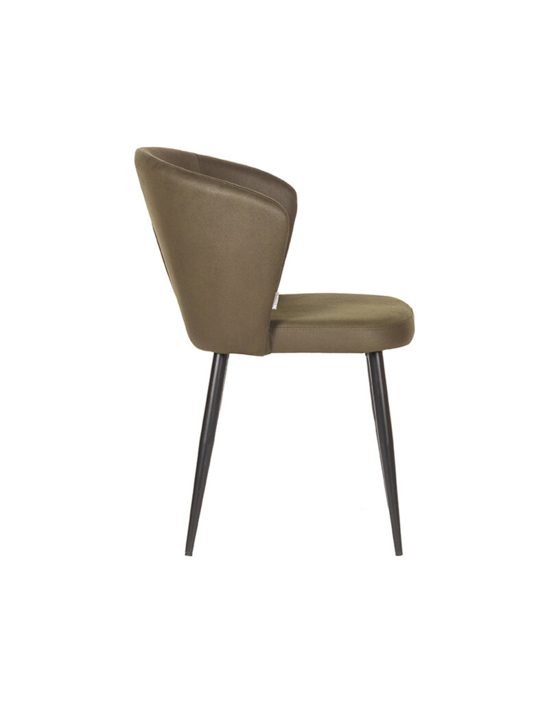 LABEL51 LABEL51 Eetkamerstoel Wave - Army green - Microfiber