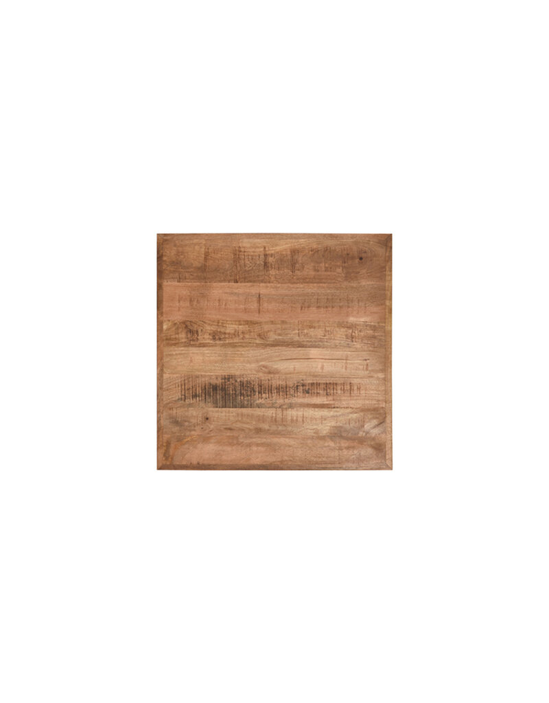 LABEL51 LABEL51 Eetkamertafel Tafelblad Straight Edge - Rough - Mangohout - 70 cm Straight