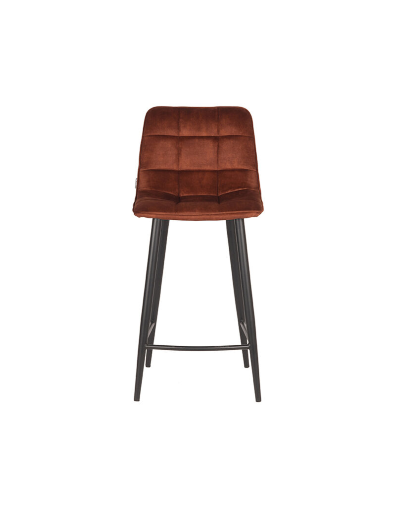 LABEL51 LABEL51 Barkruk Jelt - Rust - Velours - Zithoogte 65