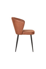 LABEL51 LABEL51 Eetkamerstoel Wave - Cognac - Microfiber