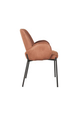 LABEL51 LABEL51 Eetkamerstoel Jari - Cognac - Microfiber