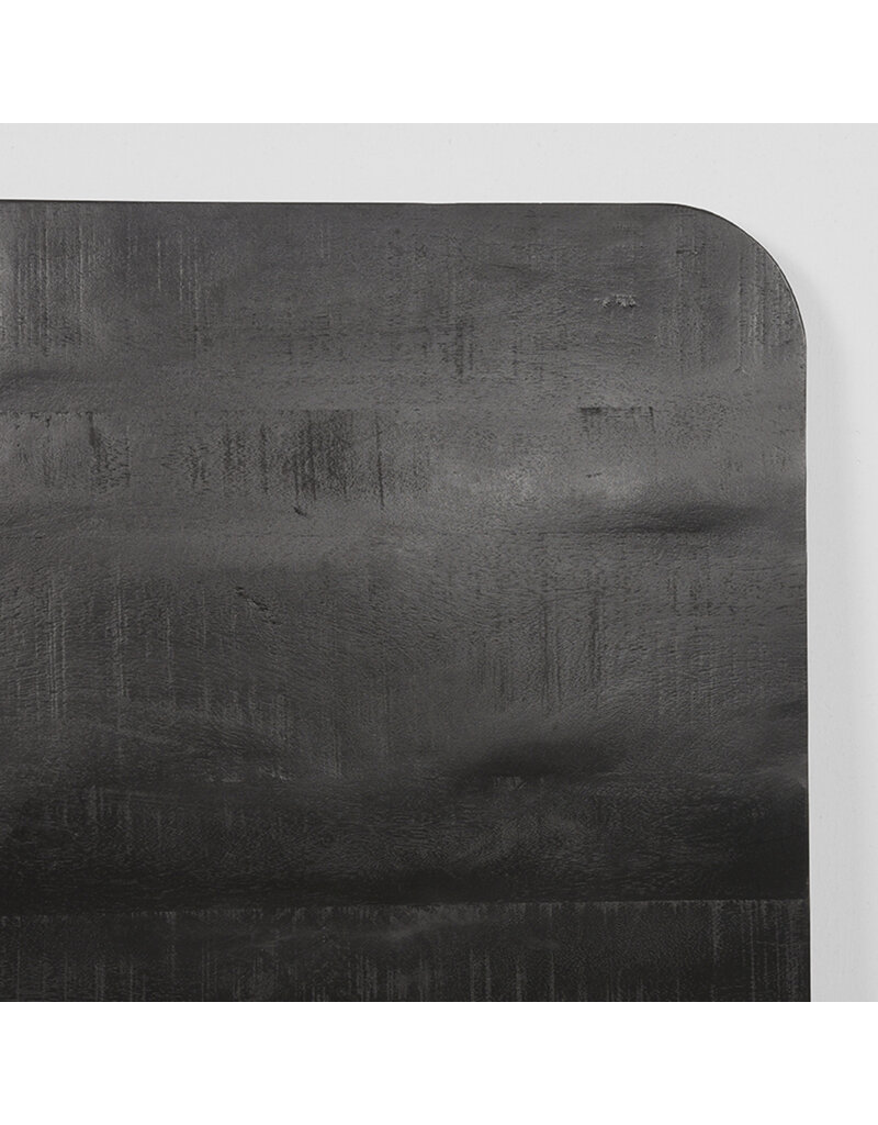 LABEL51 LABEL51 Eetkamertafel Tafelblad Sloppy Edge - Zwart - Mangohout - 70 cm Sloppy