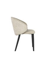 LABEL51 LABEL51 Eetkamerstoel Logan - Beige - Fluweel